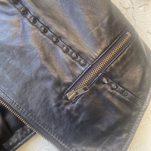 Studded Punk Vest - early DKNY mid 90s piece Sz S - Picture 6 of 6